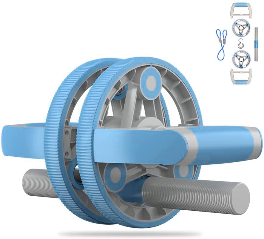 5-in-1 Ab Wheel Fitness Set in blue