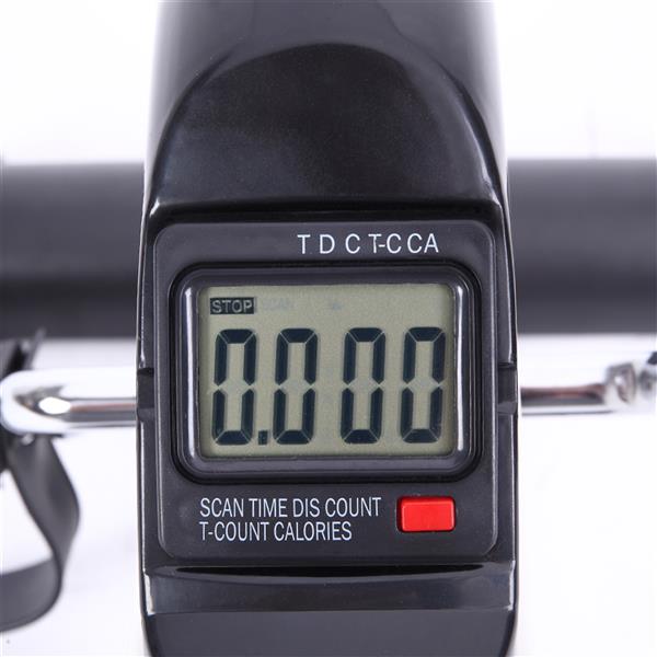 Close-up of the mini exercise bike LCD display